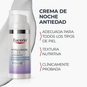 Eucerin Hyaluron-Filler + Longevity Epigenetic Crema Noche 50 ml – imagen 2