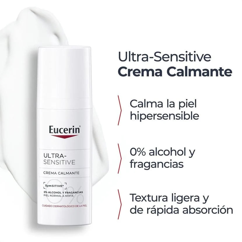 Eucerin Ultra-Sensitive Crema Calmante para piel normal a mixta – imagen 3