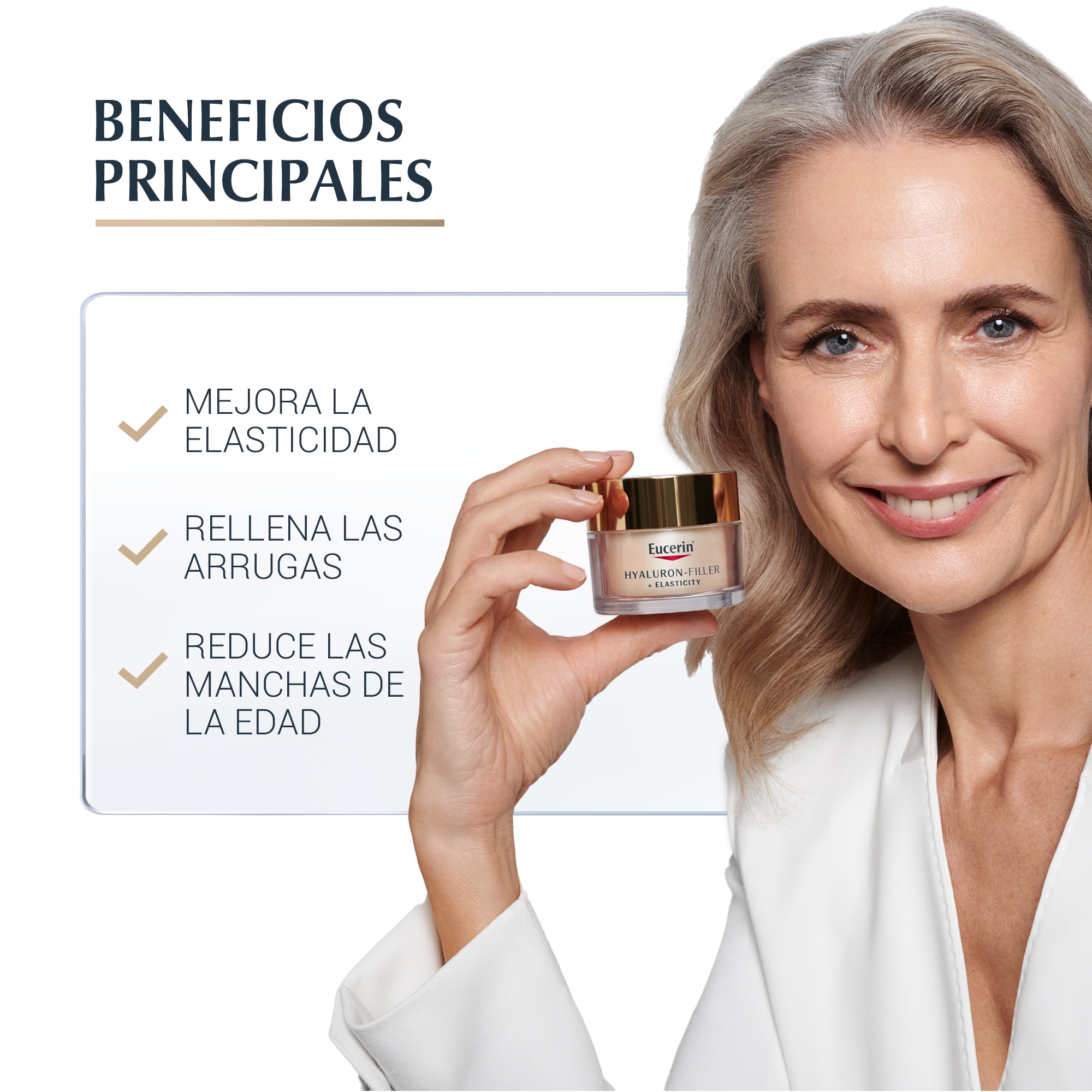 Eucerin Hyaluron-Filler + Elasticity Crema Día SPF 30 (Pack Regalo Contorno de Ojos)