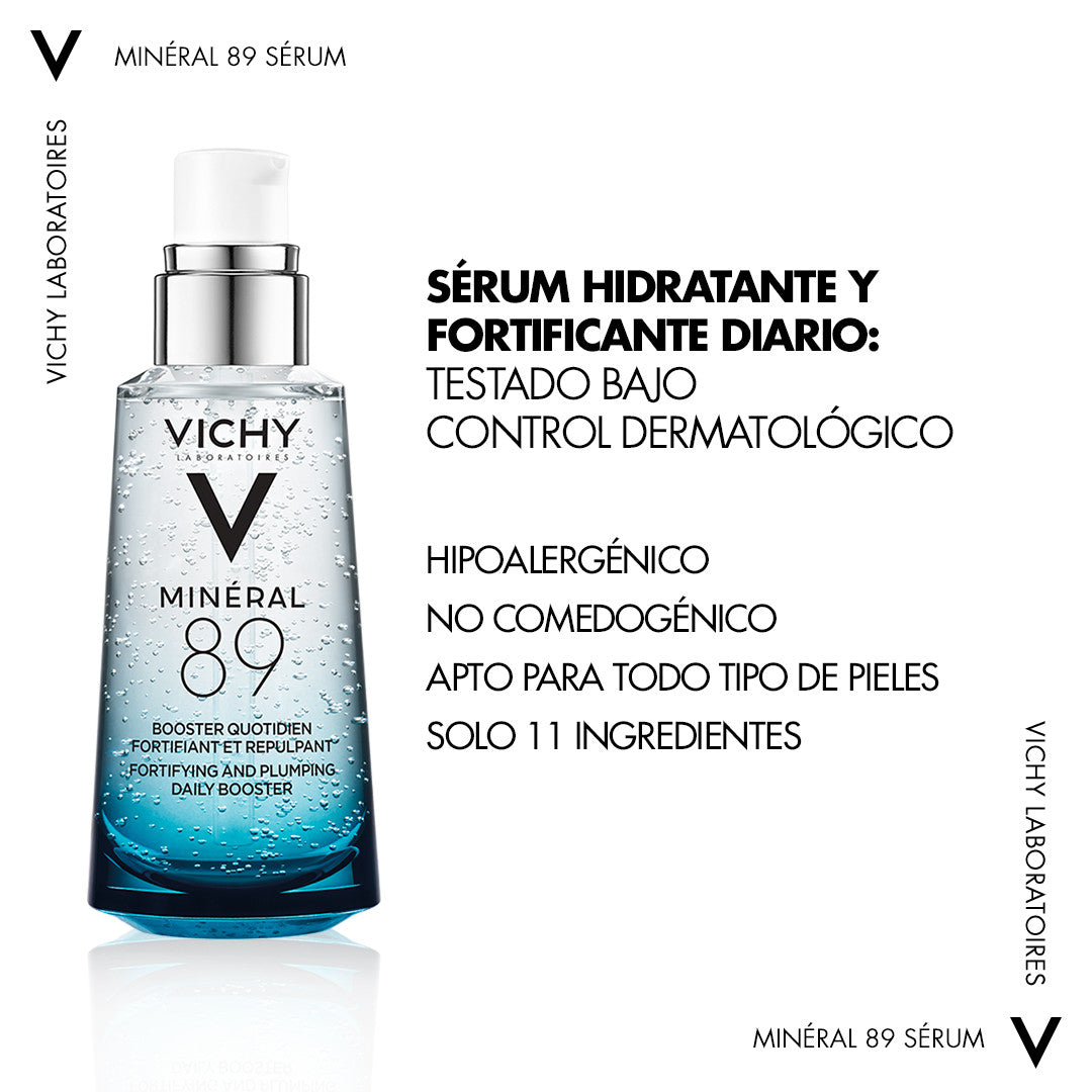 Vichy – Minéral 89 Sérum Fortificante con Ácido Hialurónico