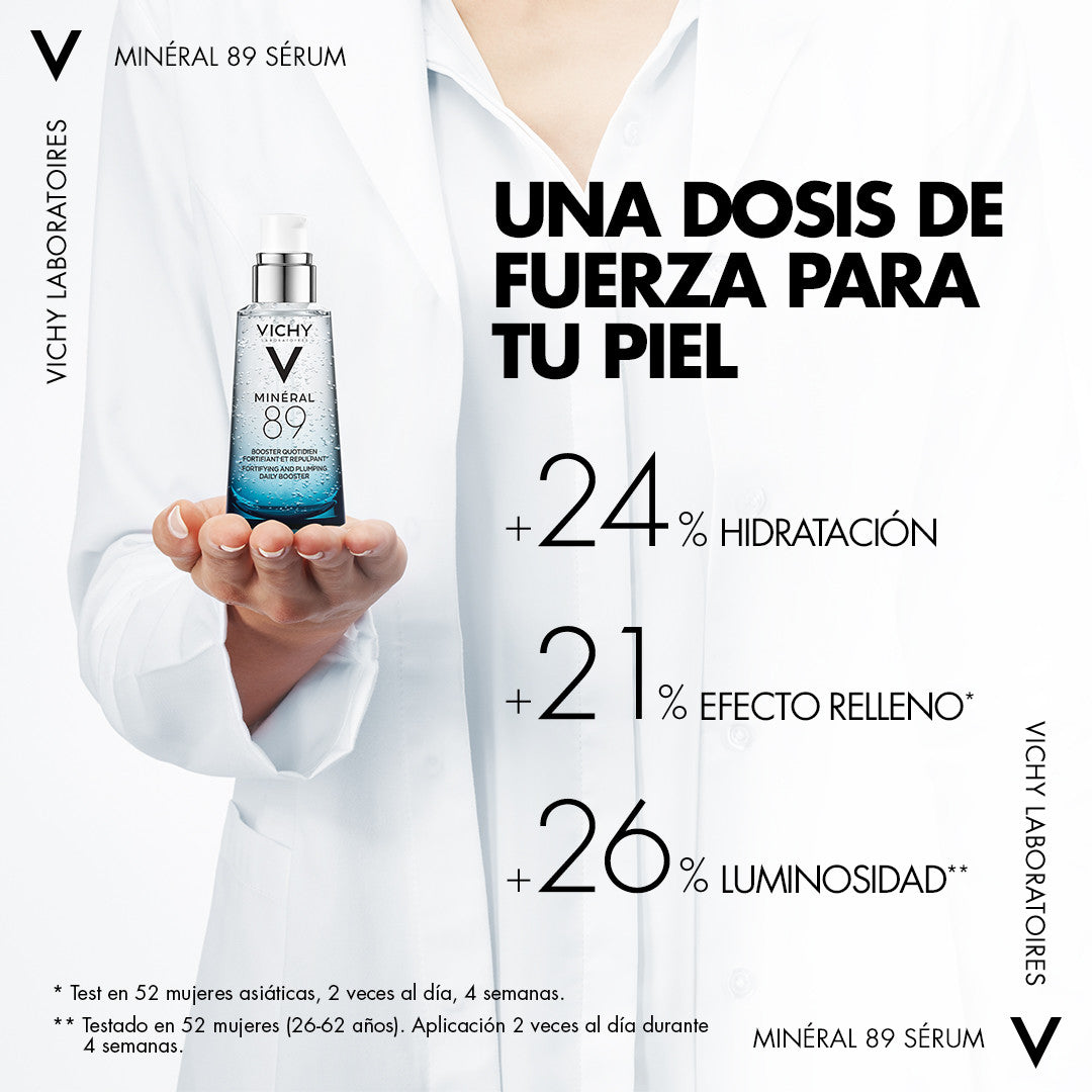 Vichy – Minéral 89 Sérum Fortificante con Ácido Hialurónico