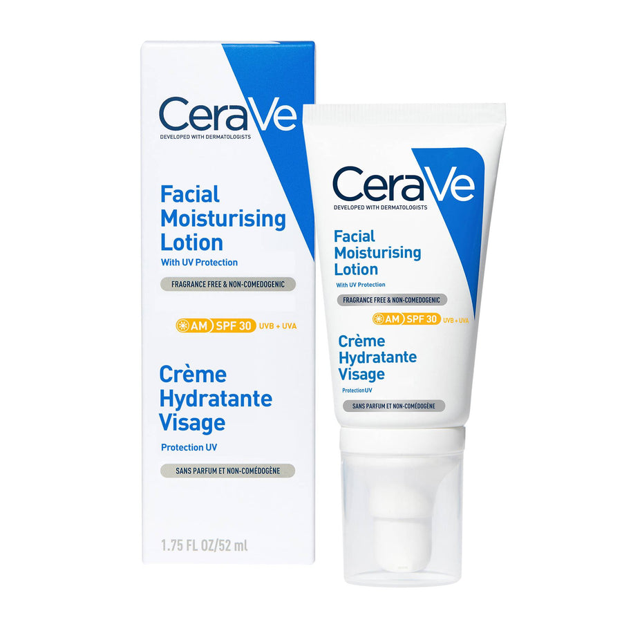 CeraVe – Loción Hidratante Facial SPF 30 Piel Normal a Seca