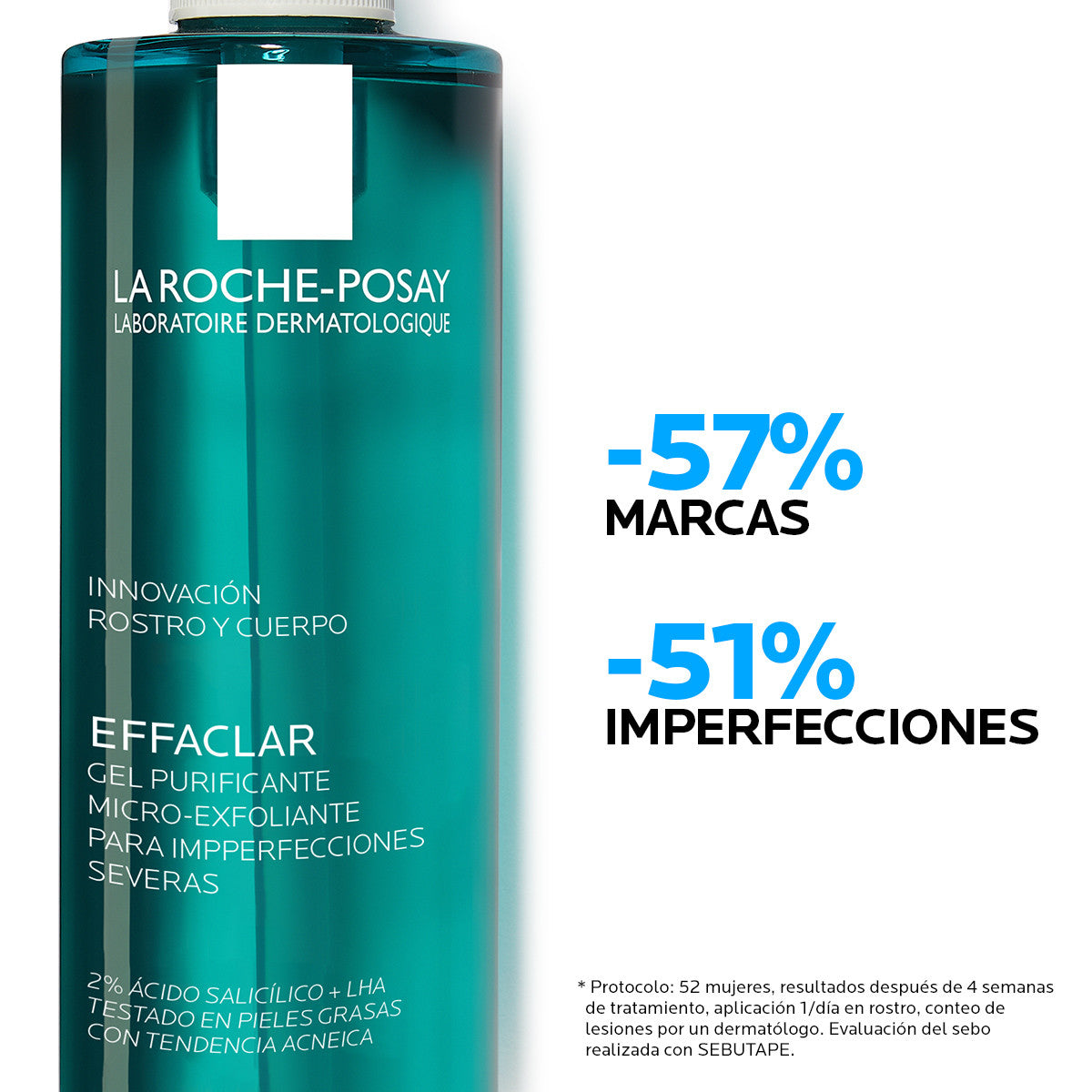 La Roche-Posay Effaclar Gel Limpiador Micro-Exfoliante Antiimperfecciones