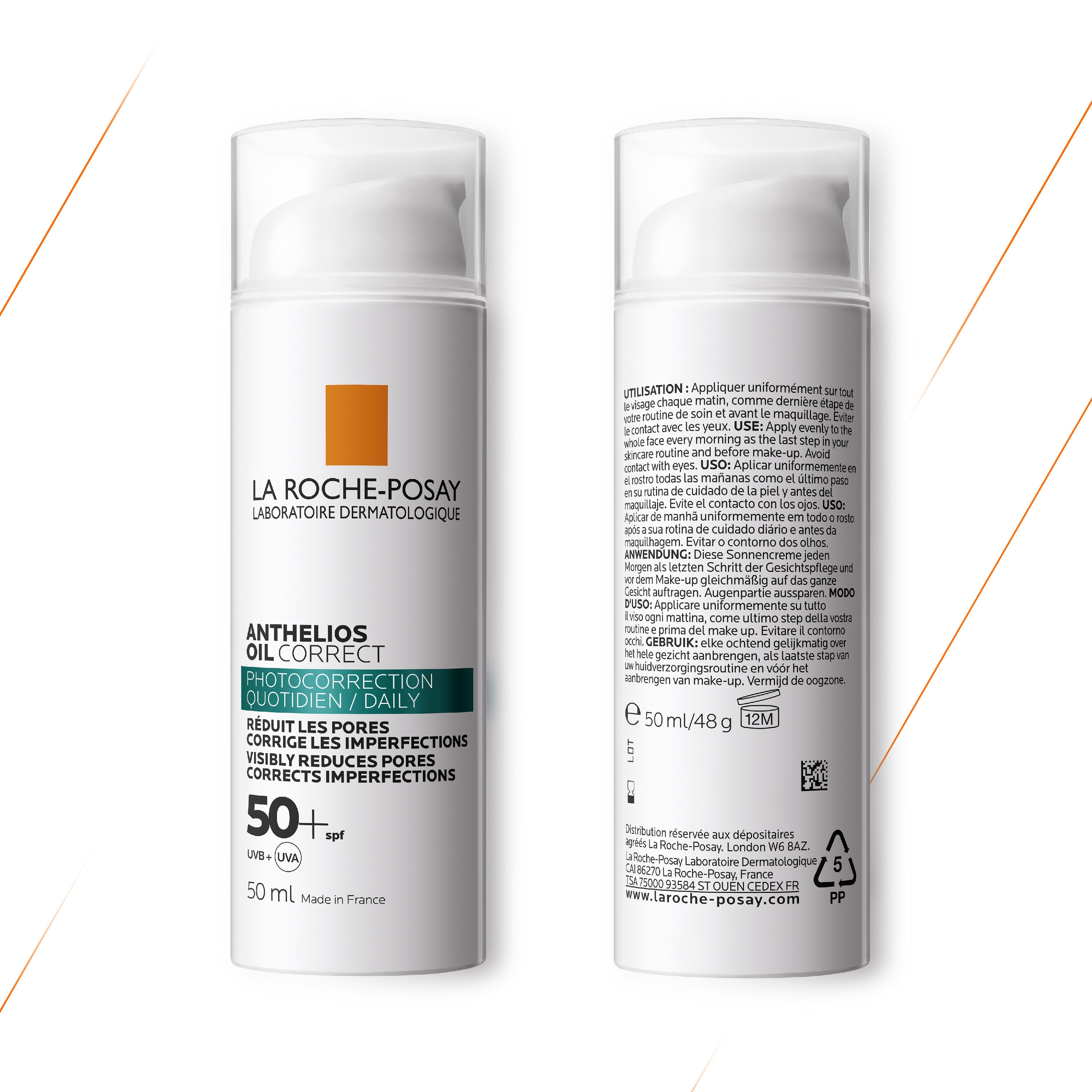 La Roche-Posay – Anthelios Oil Correct Fluido SPF 50 Antiimperfecciones