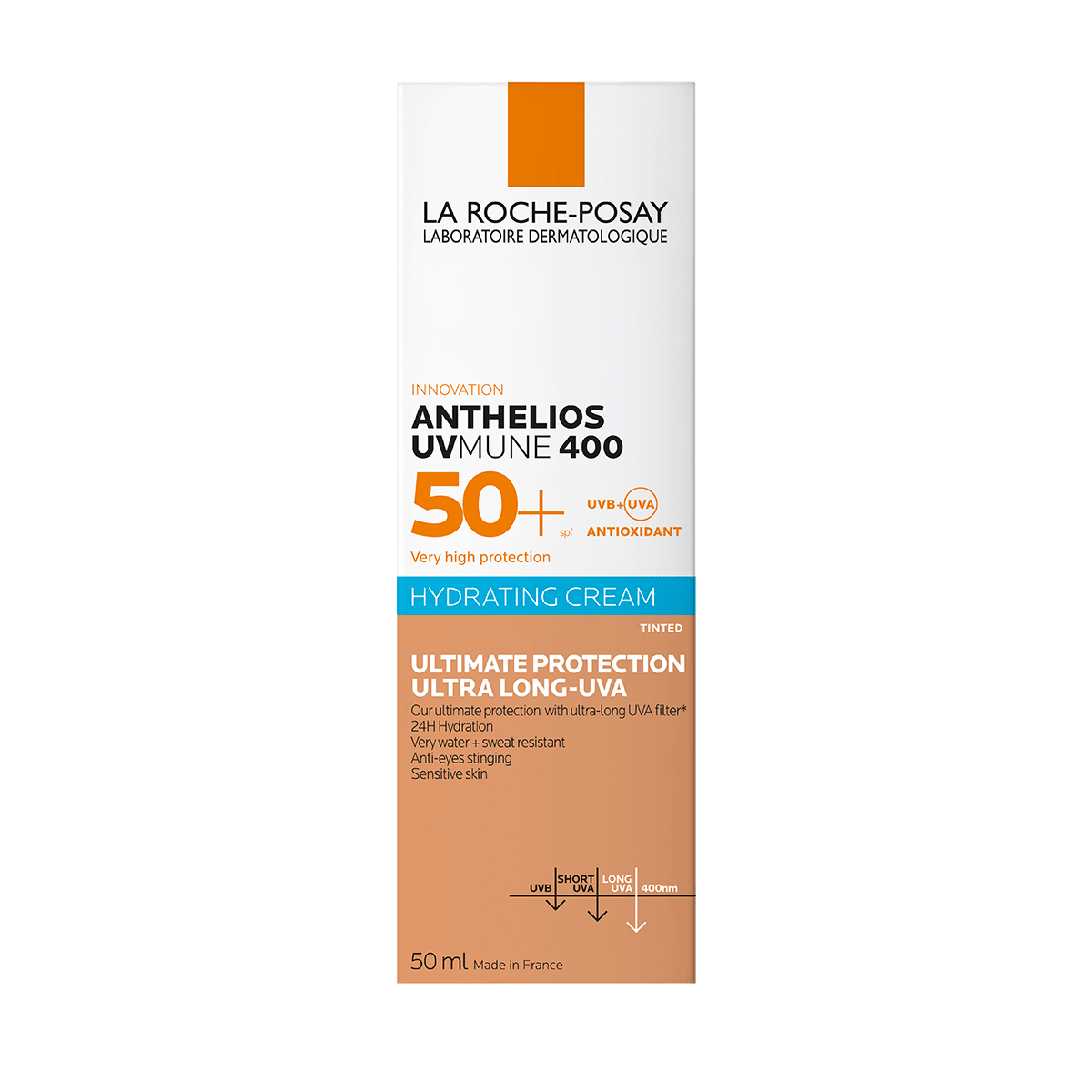 La Roche-Posay – Anthelios UVMune 400 Crema Hidratante SPF 50 con Color
