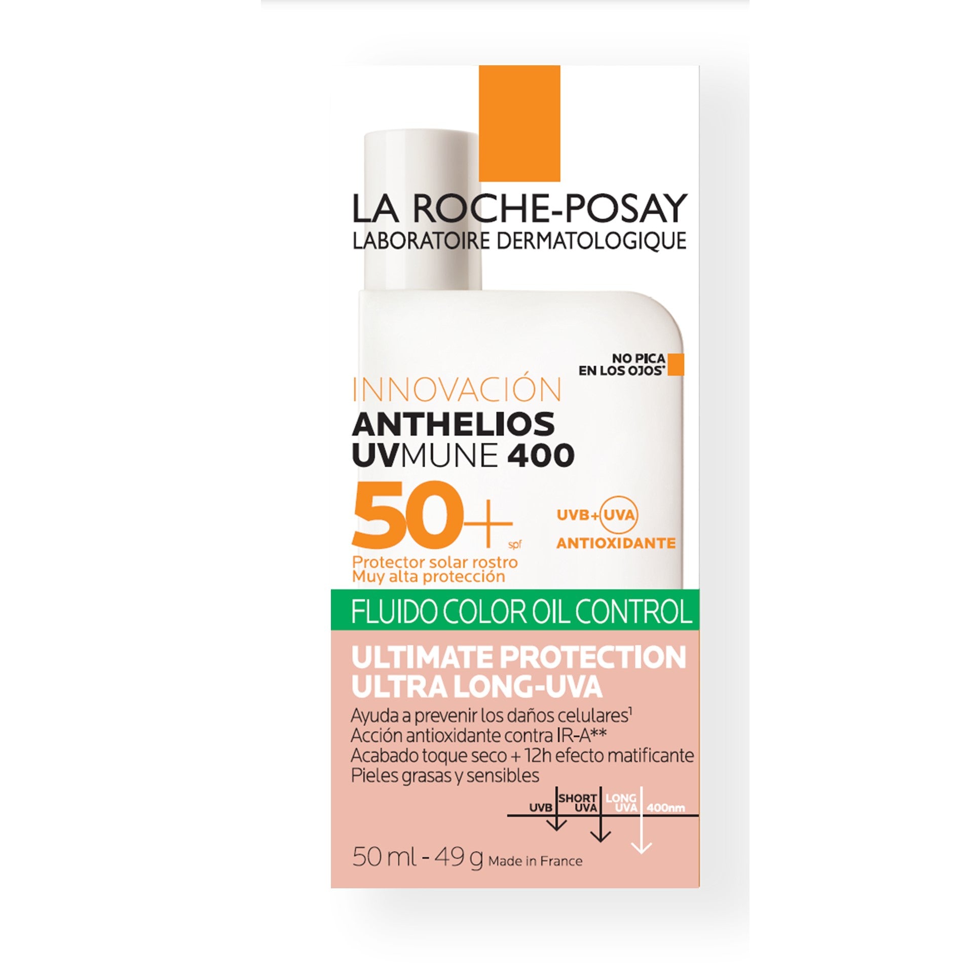 La Roche-Posay – Anthelios UVMune 400 Fluido SPF 50+ con Color