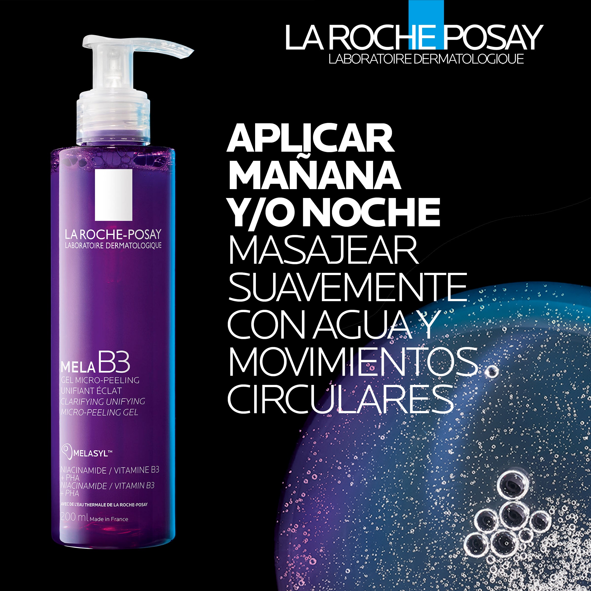 La Roche-Posay Mela B3 Gel Limpiador Facial Exfoliante Antimanchas