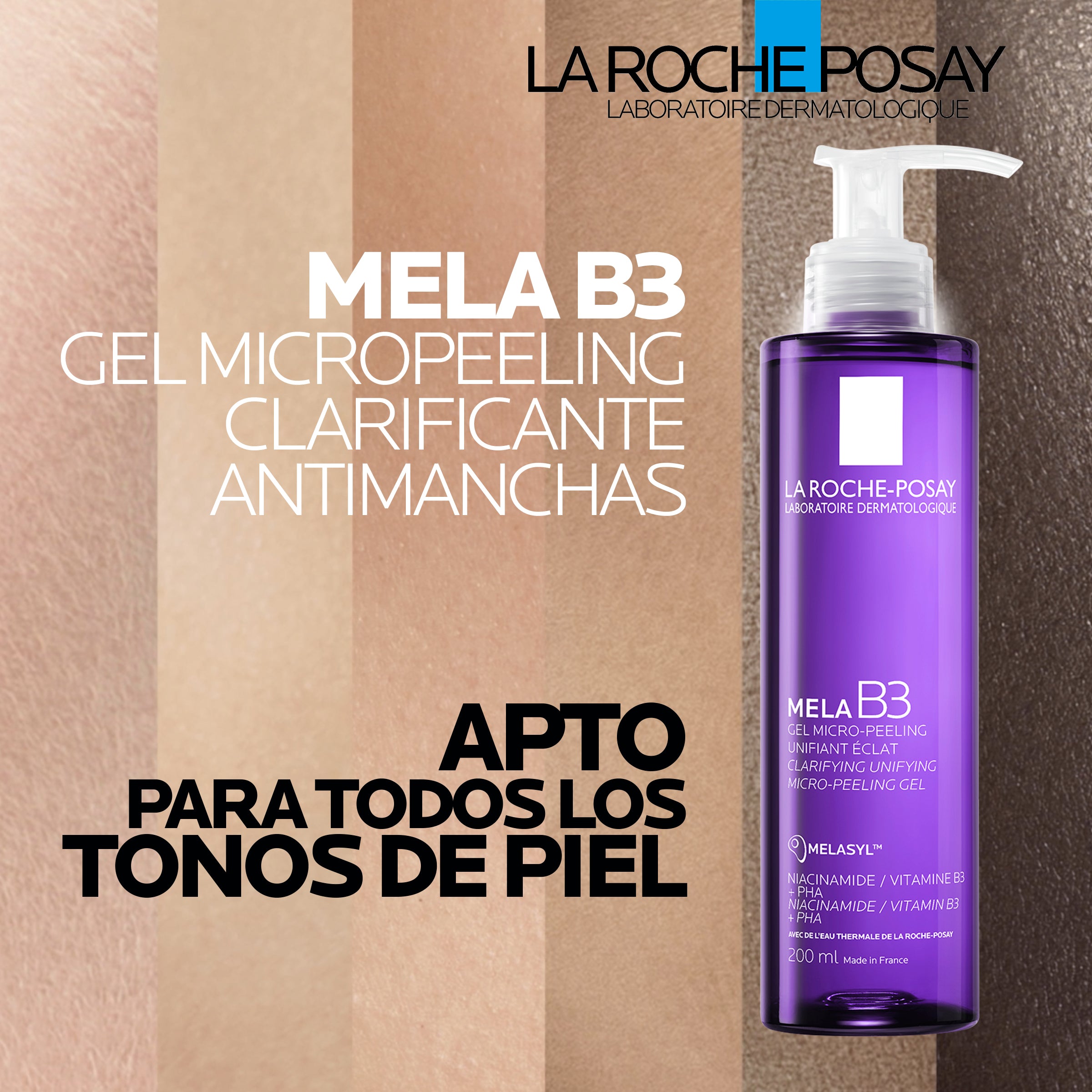La Roche-Posay Mela B3 Gel Limpiador Facial Exfoliante Antimanchas