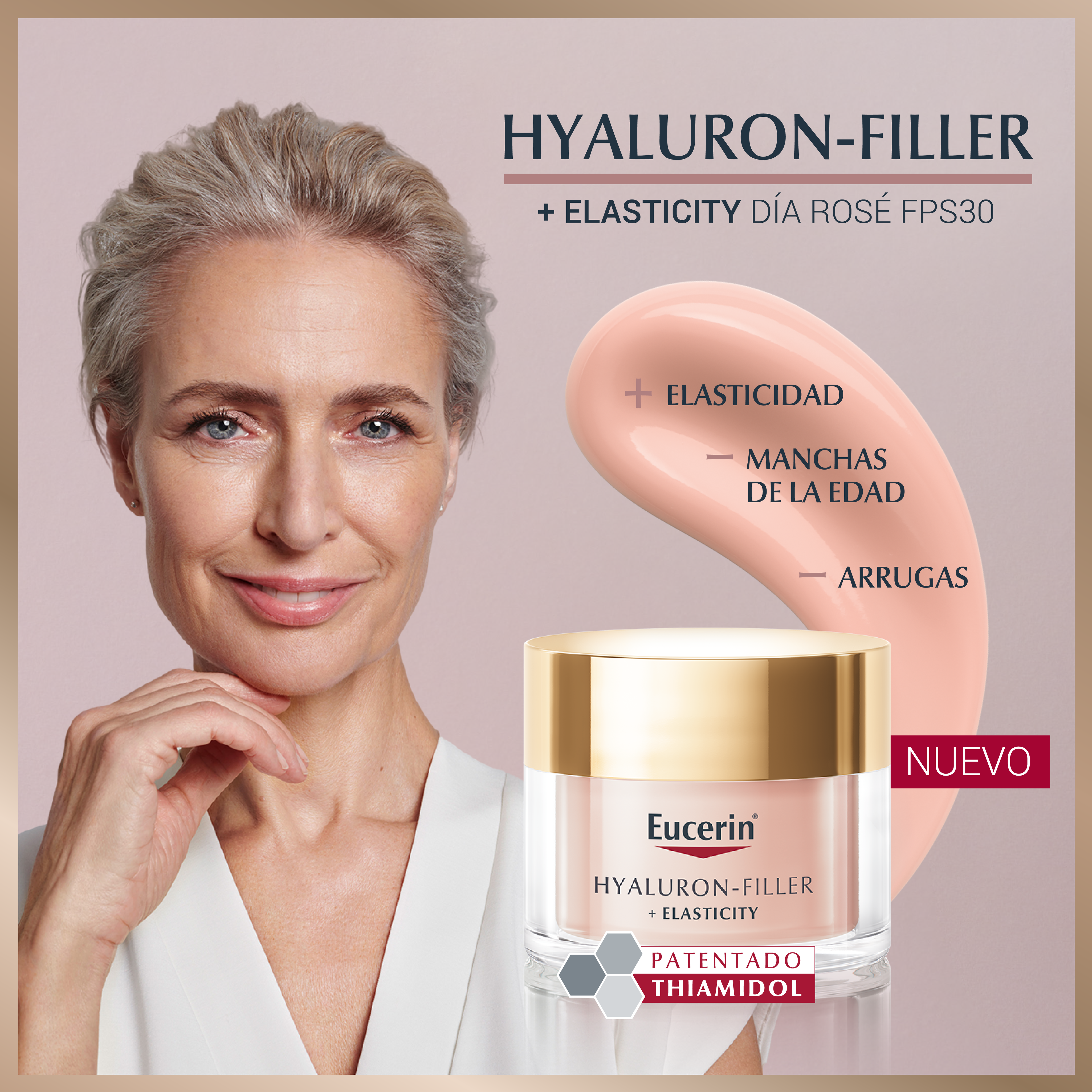 Eucerin Hyaluron-Filler + Elasticity Rosé Recarga Serum Facial