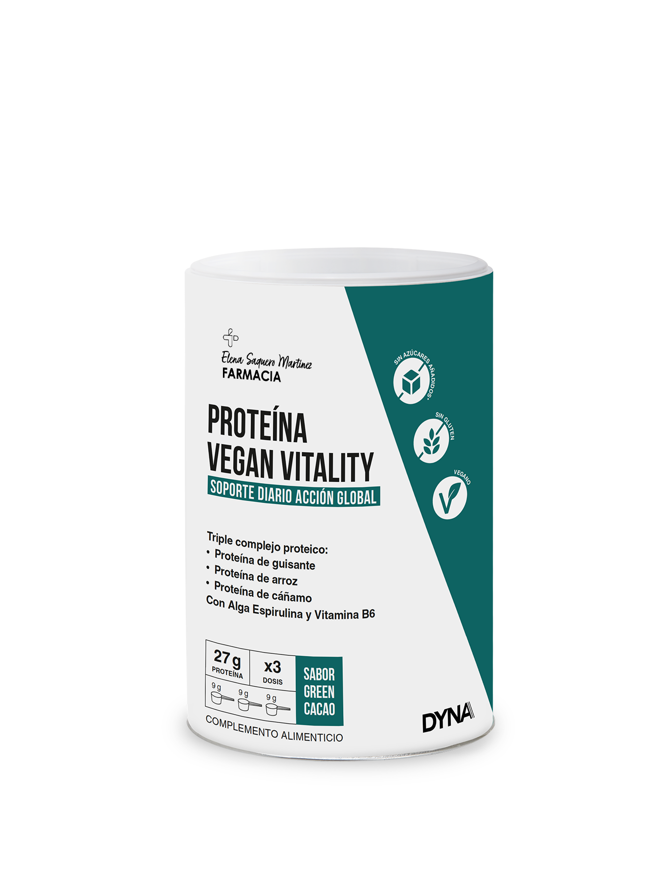 Vitality Proteína Vegana Green Cacao 260g | Digestiva y Natural