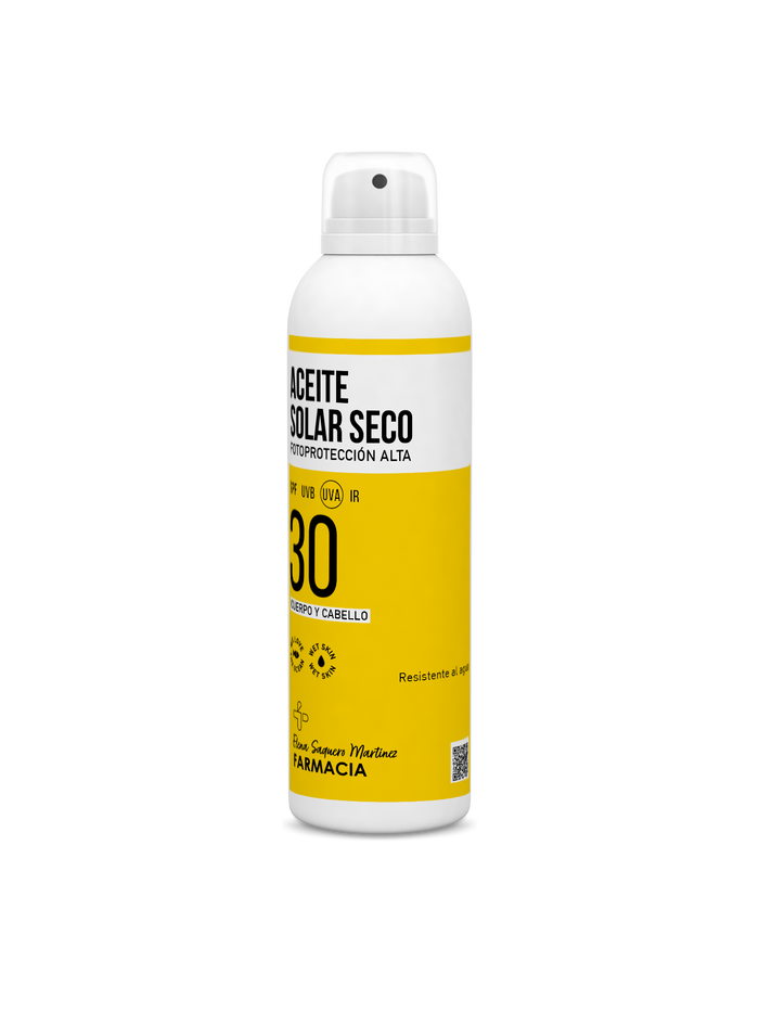 Aceite Solar Seco SPF 30 Cuerpo y Cabello 150ml