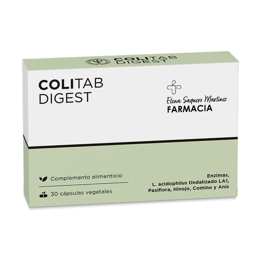 Colitab Plus 30 Cápsulas Digestivo, Carminativo y Probiótico Natural