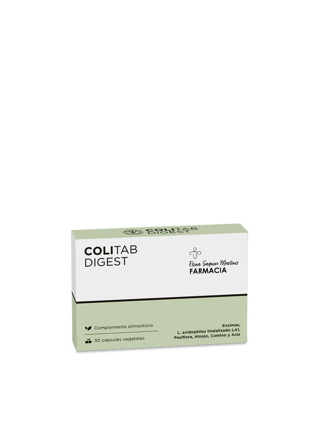 Colitab Plus 30 Cápsulas | Digestivo, Carminativo y Probiótico Natural