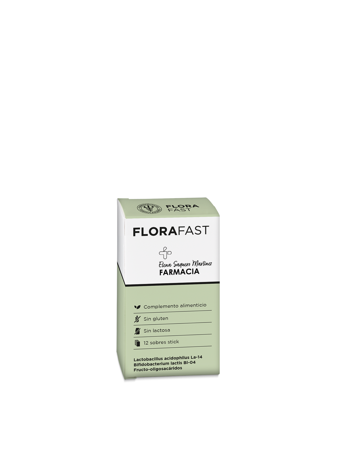 Florafast 12 Sobres Stick | Probiótico Orosoluble con Lactobacillus y Prebiótico FOS