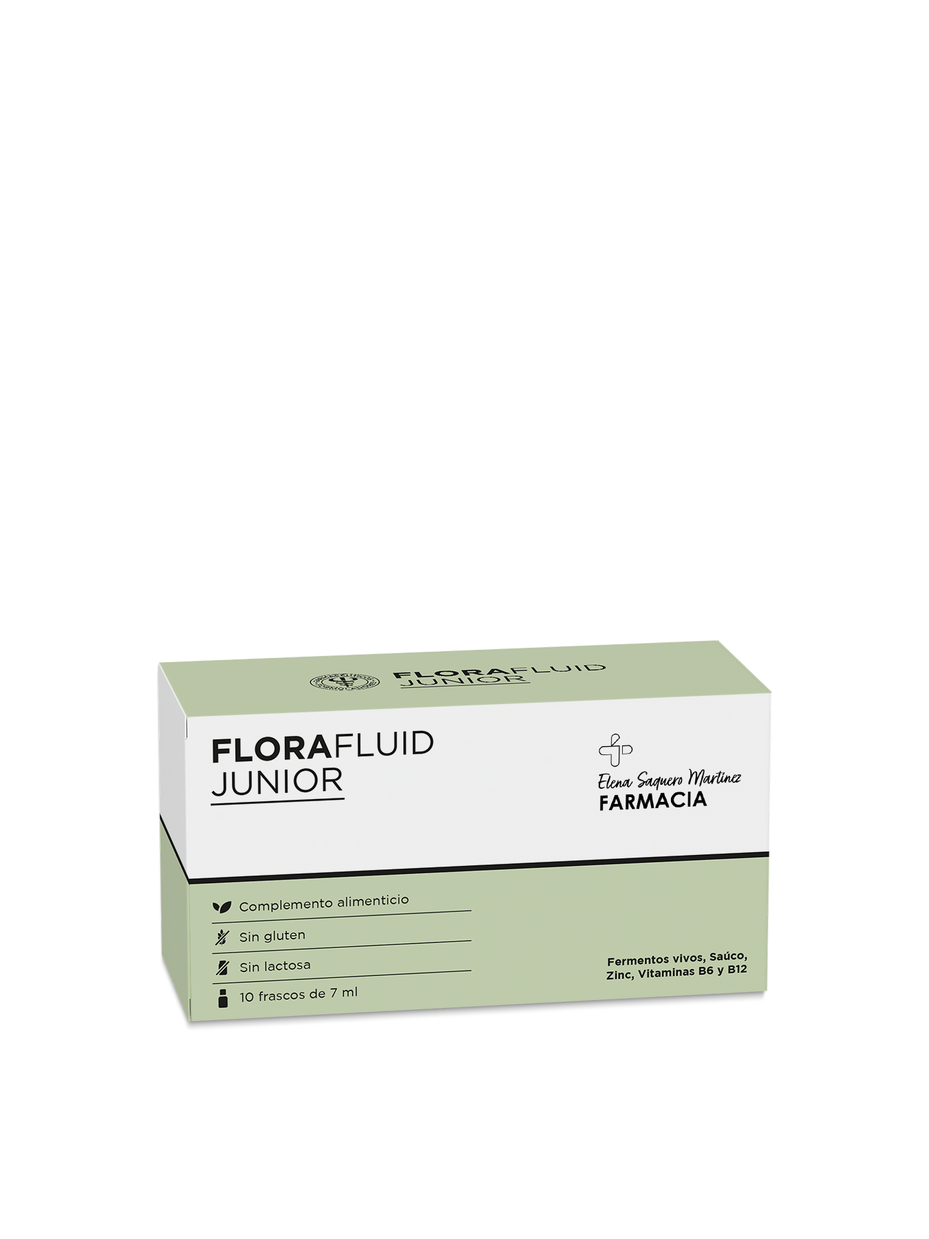 Florafluid Junior 10 Frascos | Probiótico Infantil con Vitaminas y Zinc