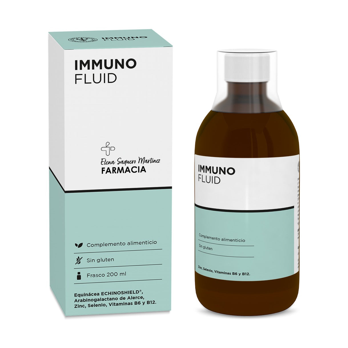 Inmuno Fluid 200ml Inmunoestimulante con Equinácea ECHINOSHIELD y Zinc