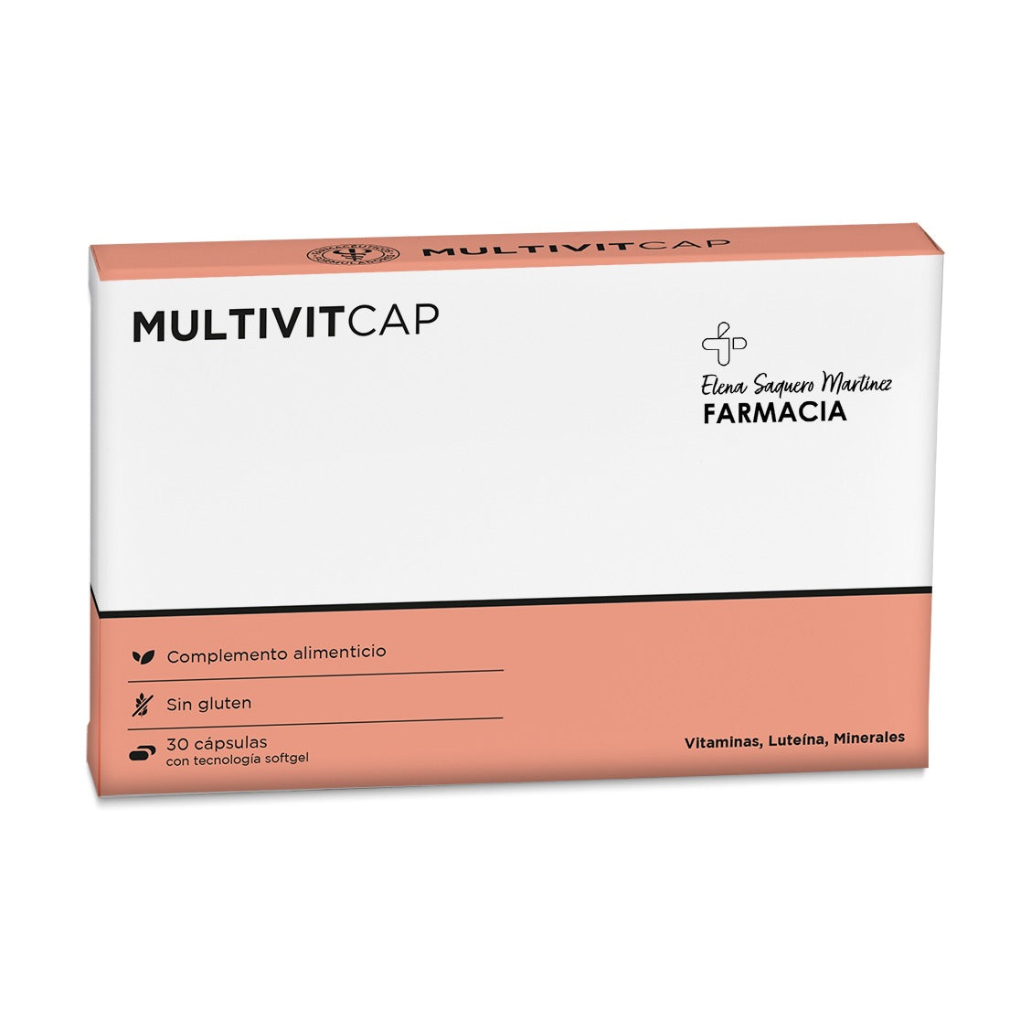 MultiVitcap 30 Cápsulas Multivitamínico Completo con Minerales Quelados